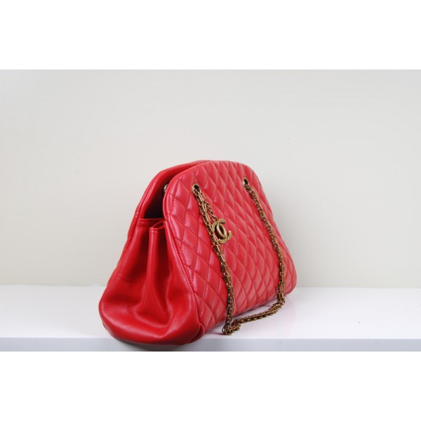 Chanel A49854 Trapuntato In Pelle Di Agnello Rosso Grande Sacche