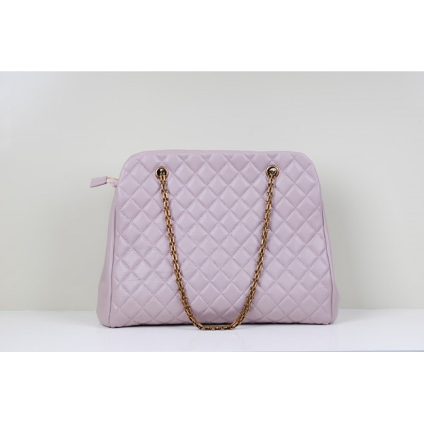 Chanel A49855 Classic Trapuntato Viola Agnello Grande Sacchetto