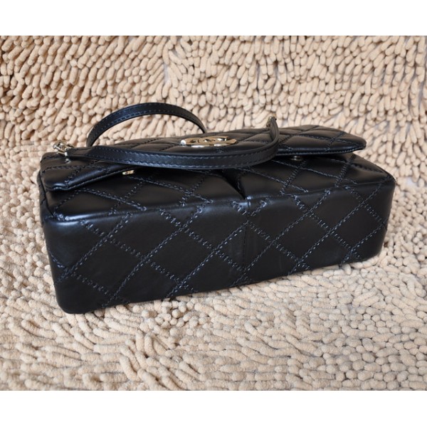 Chanel A50362 Flap Borse In Pelle Di Vitello Classico Nero