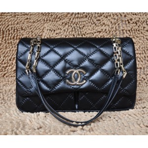 Chanel A50362 Flap Borse In Pelle Di Vitello Classico Nero