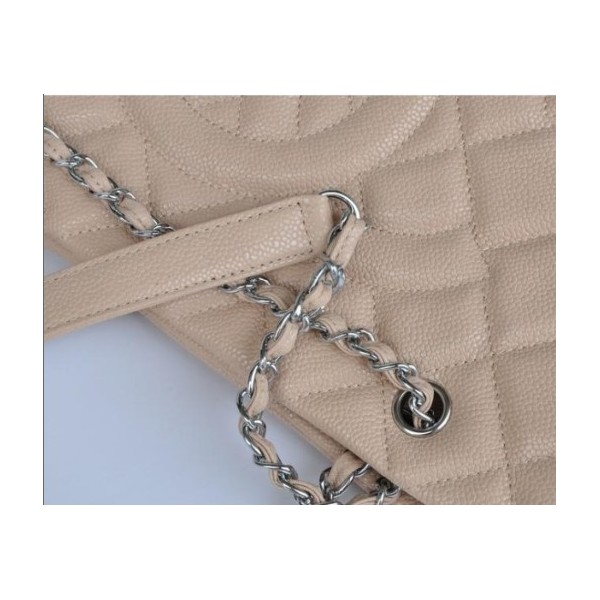 Chanel A50755 Albicocca Pelle Borse Caviar Con Silver Hw