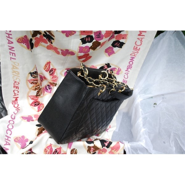 Chanel A50995 Nero Caviar Shopping Borse In Pelle Con Ghw Gst