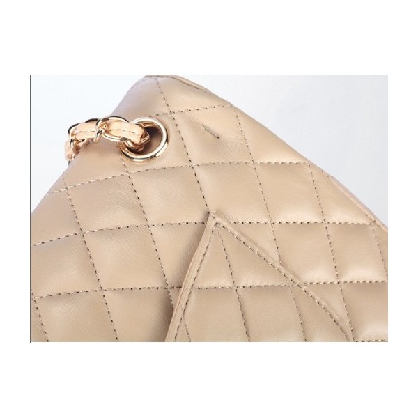 Chanel Flap Borse Pelle Di Agnello A01112 Albicocca Con Oro Hw L