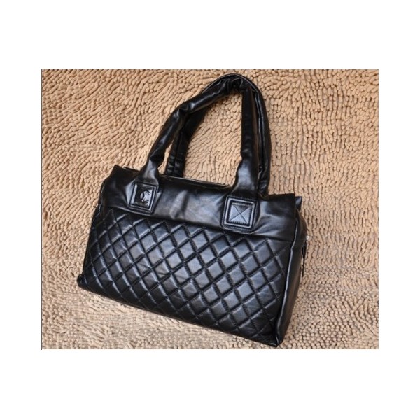 Chanel Quilted A48620 Nero Borse Agnello Con Zip Top