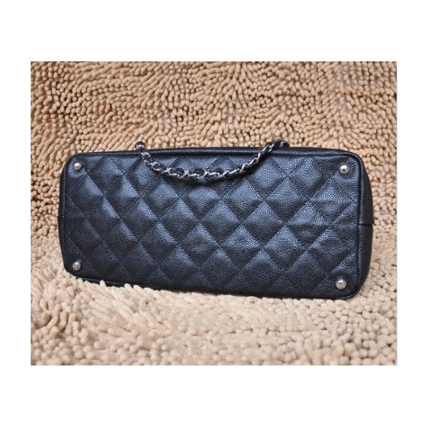 Chanel In Pelle Caviar 48377 Nero Chanel Firma