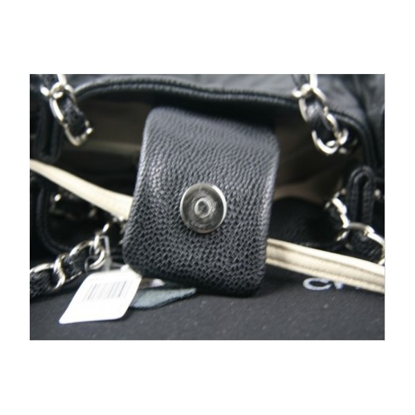 Chanel In Pelle Con Zip 2011 Borse A Spalla Caviar Black