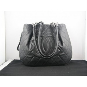 Chanel In Pelle Con Zip 2011 Borse A Spalla Caviar Black