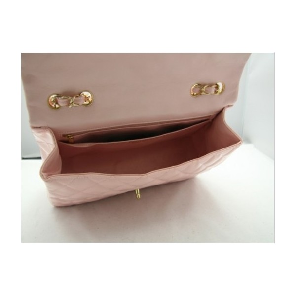 Nuovo Chanel 2011 Borse Flap In Pelle Verniciata Rosa Con Ghw