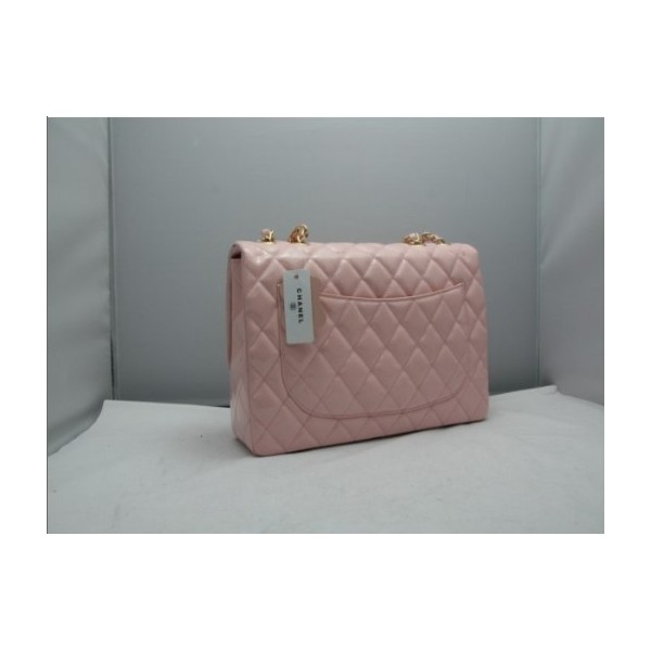 Nuovo Chanel 2011 Borse Flap In Pelle Verniciata Rosa Con Ghw