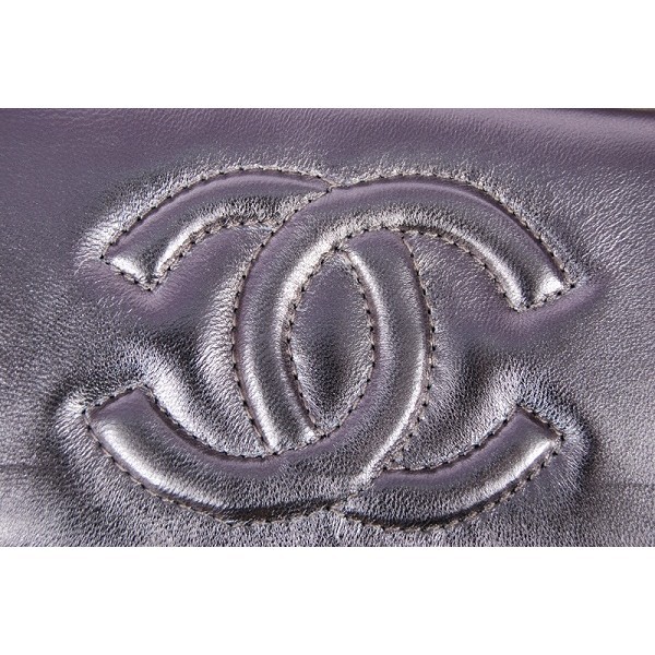 2012 Chanel Vintage Argento Pesce Scala Borse Agnello Vene Con G