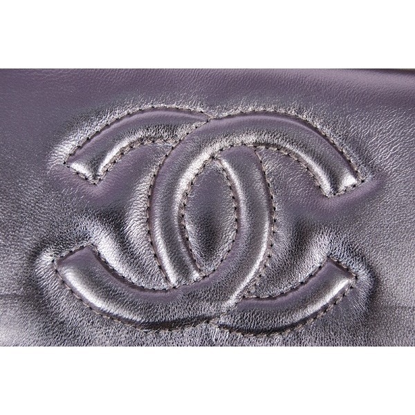 2012 Chanel Vintage Argento Pesce Scala Borse Agnello Vene Con G