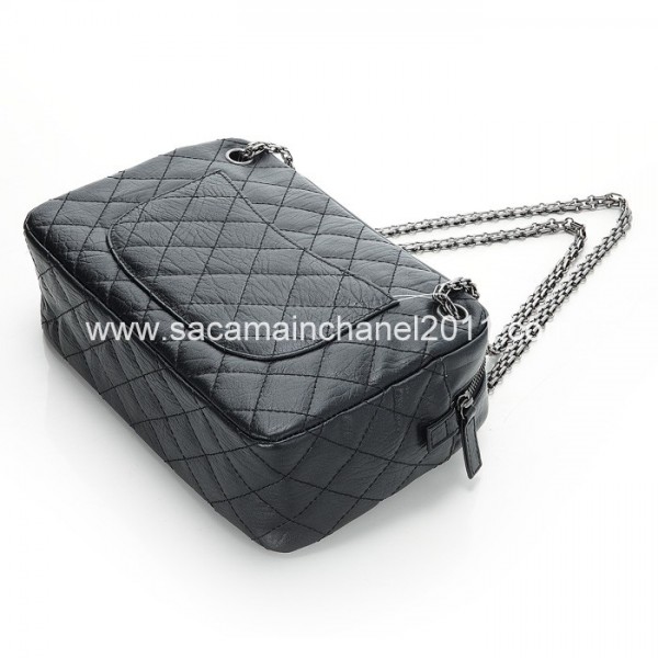 Borse Chanel 2012 Fotocamera In Pelle Di Vitello Nero Con Argent