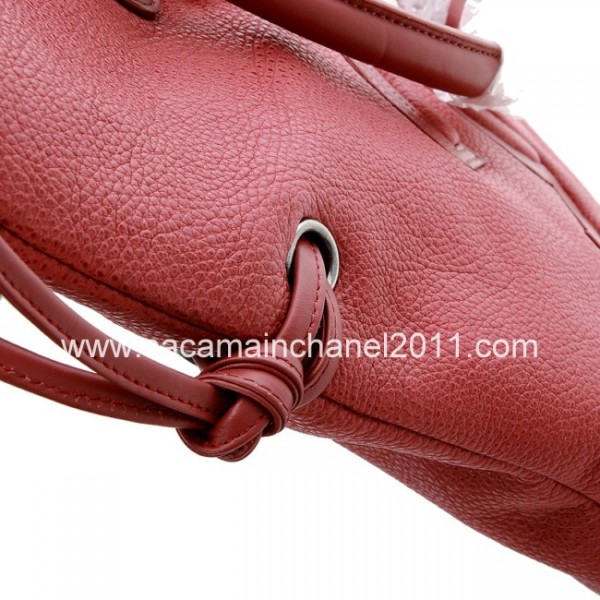 Borse Chanel 2012 In Cuoio Rosso Con Argento Hw Vecchio