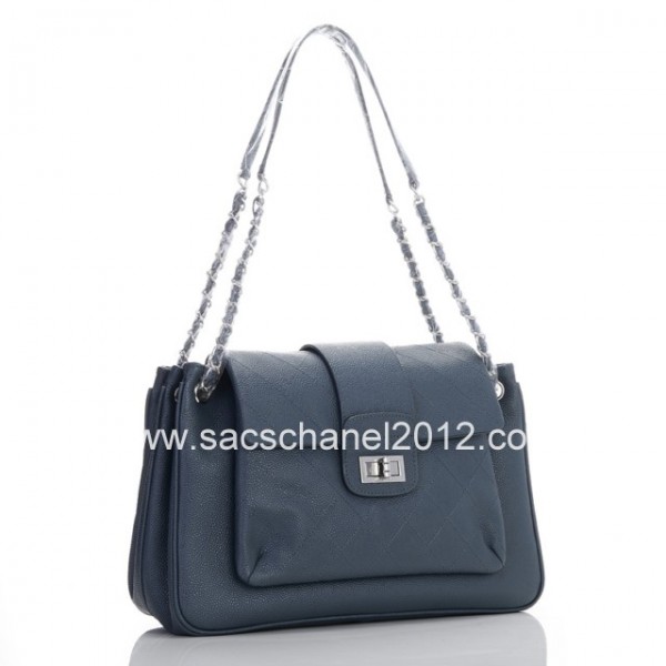 Borse Chanel 2012 In Pelle Grigio Scuro Caviar Con Silver Mademo