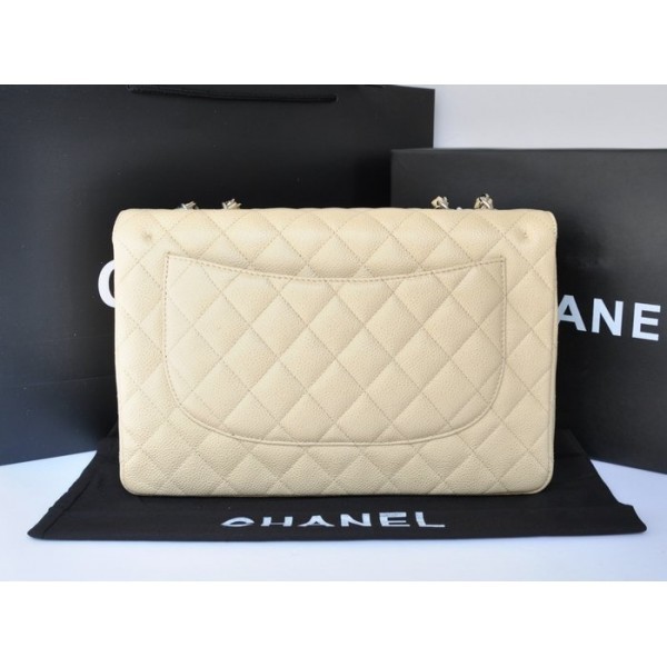 Borse Chanel A28600 Albicocca Pelle Caviale Con Shw Patta