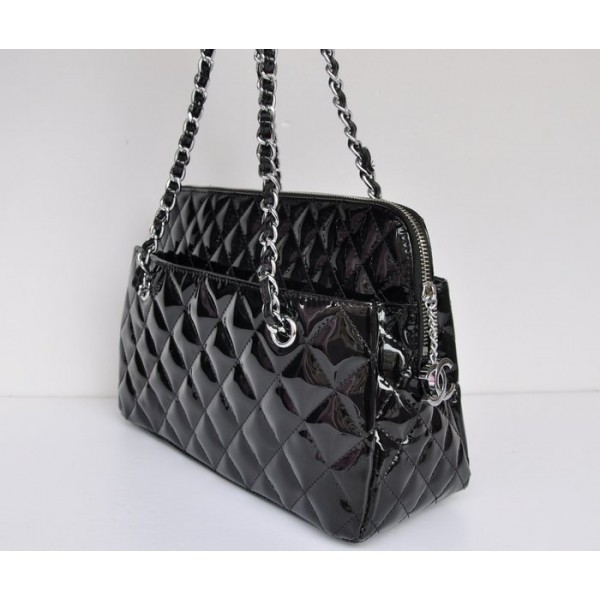 Borse Chanel A49274 Vernice Nera Con Fotocamera Tasca Frontale