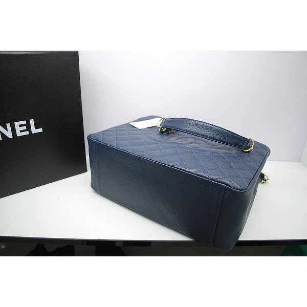 Borse Chanel A50995 Caviar Blu Scuro Con Ghw Gst Commerciale