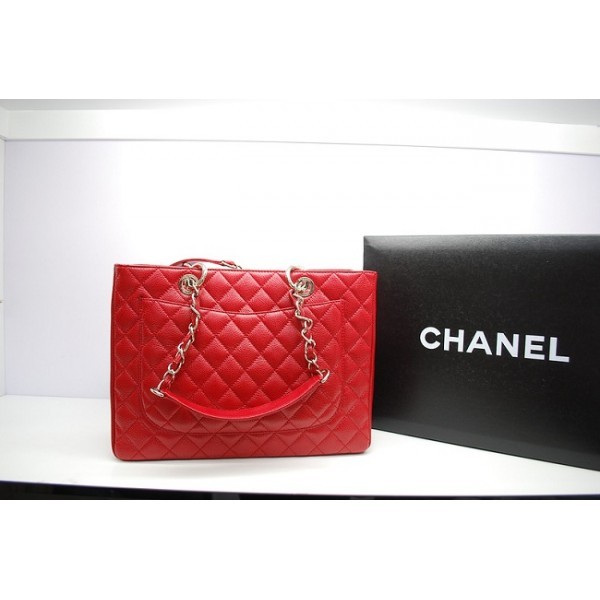 Borse Chanel A50995 Classic Red Caviar Gst Commerciale Con Ecs