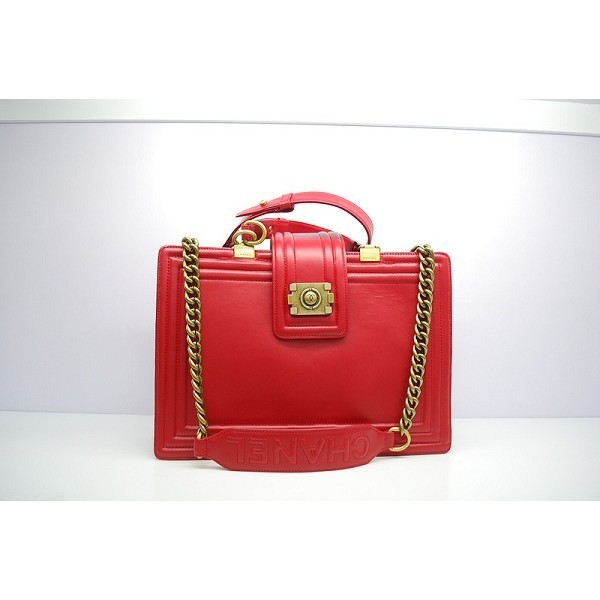 Borse Chanel A66714 Red Boy Vitello Grande