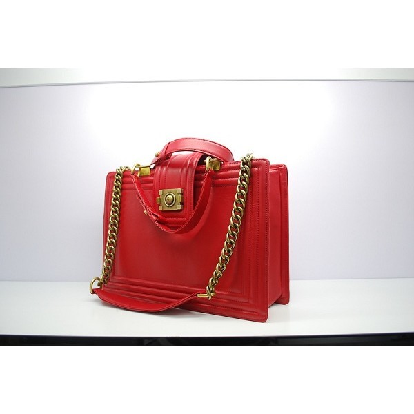 Borse Chanel A66714 Red Boy Vitello Grande