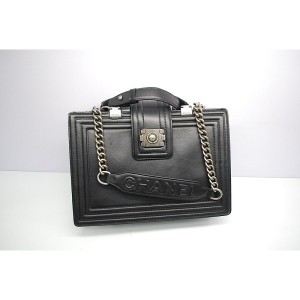 Borse Chanel A66714 Black Ragazzo Depoca In Pelle Di Vitello Co