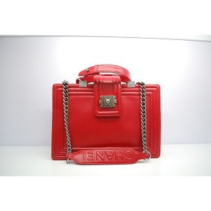 Borse Chanel A66714 Cuoio Rosso Con Shw Ragazzo Depoca