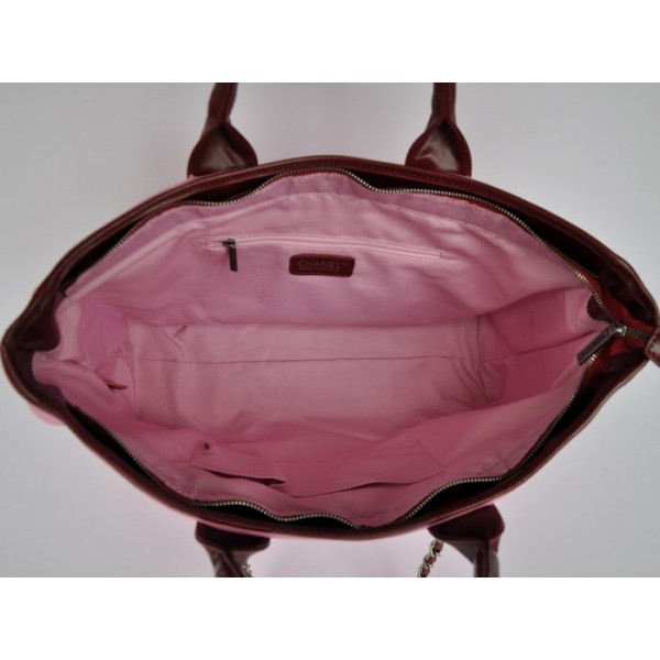 Borse Chanel A66942 Tela Rosa Cambon Grande