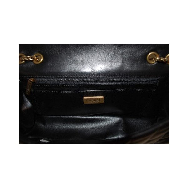 Borse Chanel Flap In Pelle Di Agnello Nero Con 2012 Chiusura Gio