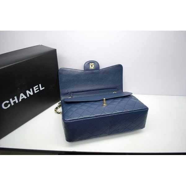 Caviar Ghw Borse Chanel Jumbo Scuro Strisce Blu Con 36097