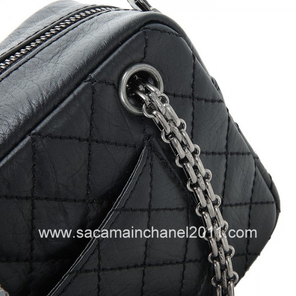 Chanel 2012 Black Borse In Pelle Di Vitello Mini Macchina Fotogr