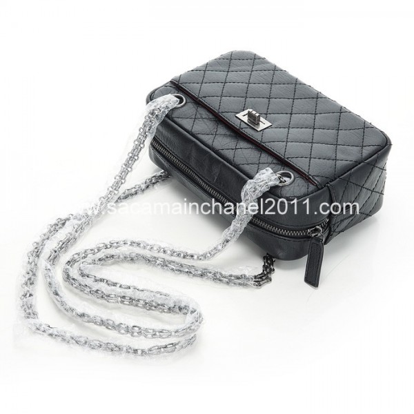 Chanel 2012 Black Borse In Pelle Di Vitello Mini Macchina Fotogr