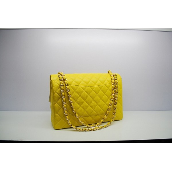 Chanel 2012 Borse Caviar Limone Maxi Doghe Con Ghw