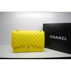 Chanel 2012 Borse Caviar Limone Maxi Doghe Con Ghw