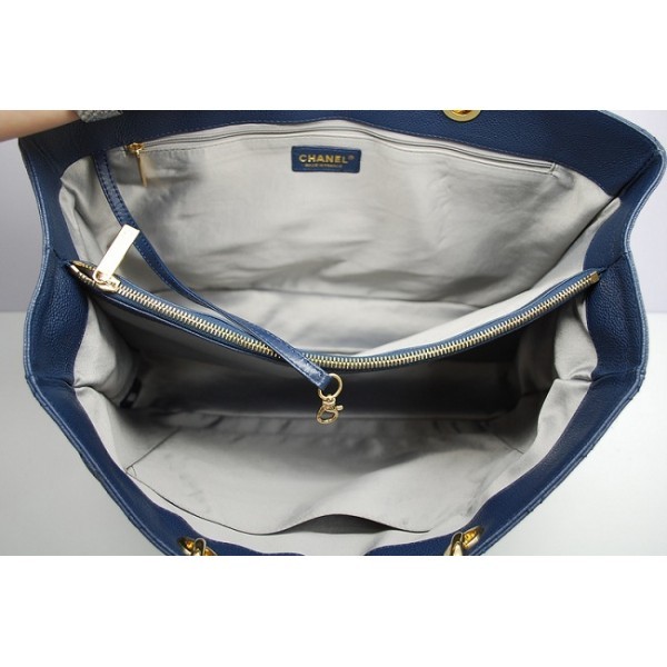 Chanel 2012 Borse Grandi In Pelle Blu Caviar Gst Scuro Con Ghw