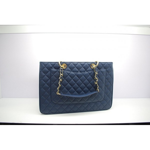 Chanel 2012 Borse Grandi In Pelle Blu Caviar Gst Scuro Con Ghw