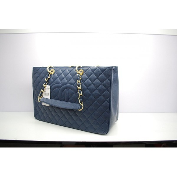 Chanel 2012 Borse Grandi In Pelle Blu Caviar Gst Scuro Con Ghw