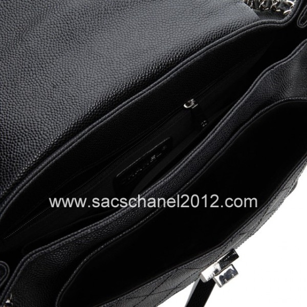 Chanel 2012 Borse In Pelle Caviar Black Con Silver Perdere