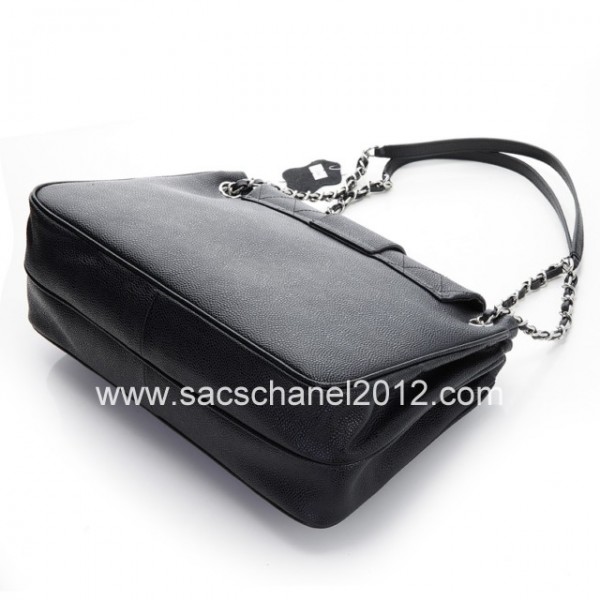 Chanel 2012 Borse In Pelle Caviar Black Con Silver Perdere