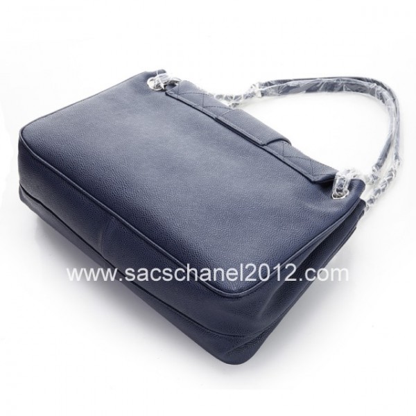 Chanel 2012 Borse In Pelle Navy Caviar Blue Con Silver Perdere