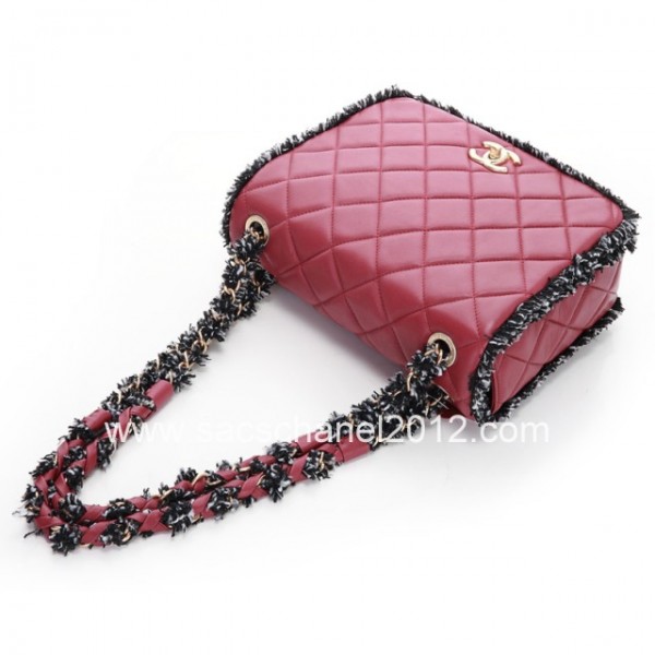 Chanel 2012 Borse In Pelle Di Vacchetta Con Maroon Discussioni T