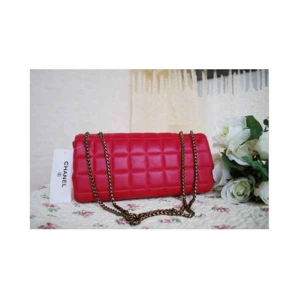 Chanel 2012 Flap Borse Pelle Di Agnello Rosa Con Chiusura Gioiel