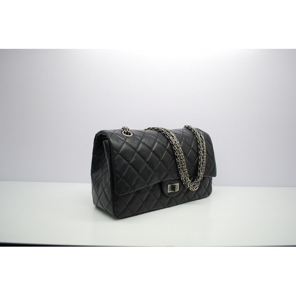 Chanel 2012 Nero Vene Elephant Flap Borse In Pelle