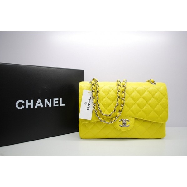 Chanel 36097 Fette Di Limone Caviale Borse Jumbo Con Shw