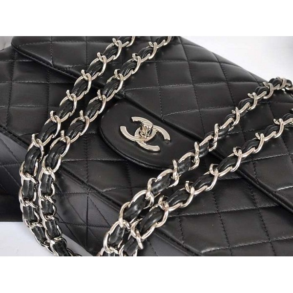 Chanel A28600 Nero Flap Borse Importazione Di Agnello Con Shw