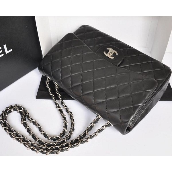 Chanel A28600 Nero Flap Borse Importazione Di Agnello Con Shw