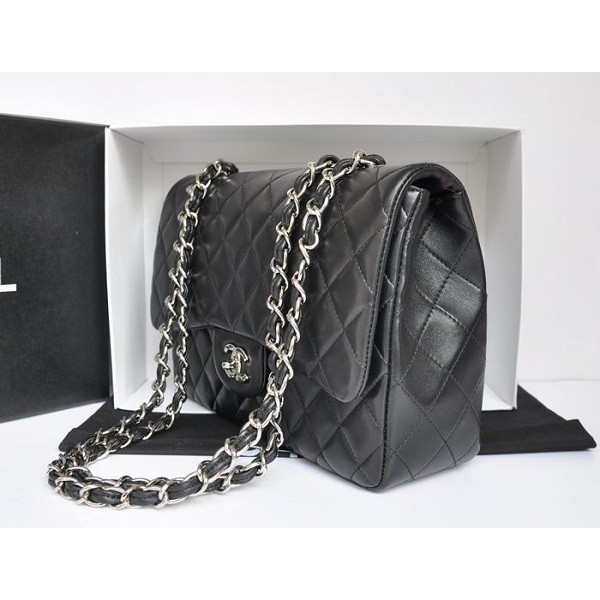 Chanel A28600 Nero Flap Borse Importazione Di Agnello Con Shw