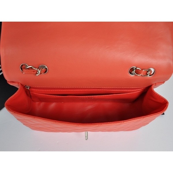 Chanel A28600 Red Agnello Borse Flap Arancione Con Shw