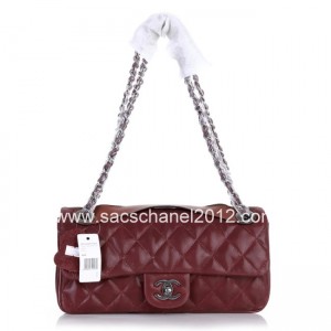 Chanel A49680 Flap Borse In Pelle Marrone Iridescent