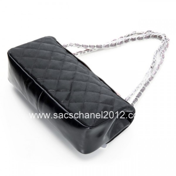 Chanel A49680 Trapuntato Nero Iridescente Borse Flap Classic