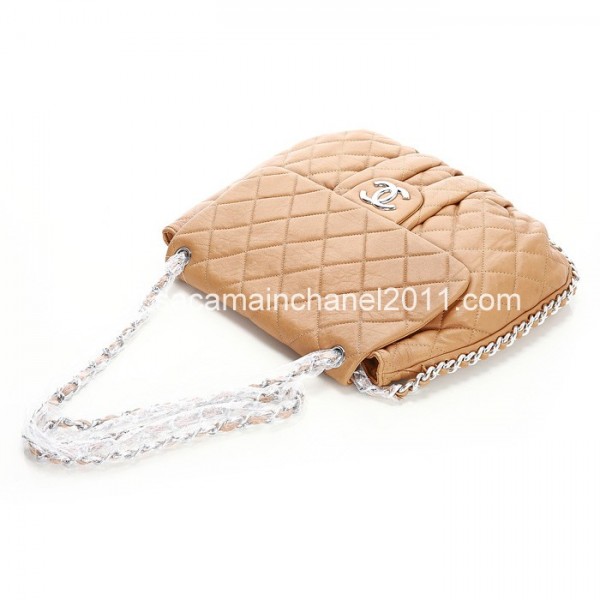 Chanel A49889 Albicocca Vitello Classico Grand Messenger Borse